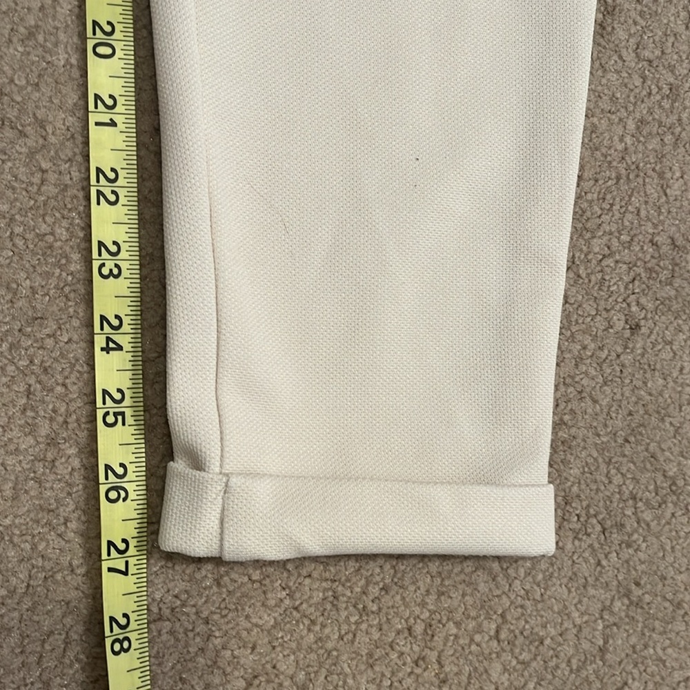 Zara Cream Drawstring Track Pants - Picture 7 of 10